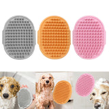 Maxbell Dog Brush Cat Grooming Glove Pet Scrubber Cleaning Short Hair Washing Gray