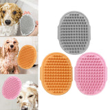 Maxbell Dog Brush Cat Grooming Glove Pet Scrubber Cleaning Short Hair Washing Gray