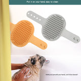Maxbell Dog Brush Cat Grooming Glove Pet Scrubber Cleaning Short Hair Washing Gray