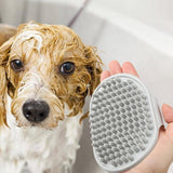 Maxbell Dog Brush Cat Grooming Glove Pet Scrubber Cleaning Short Hair Washing Gray