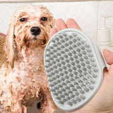 Maxbell Dog Brush Cat Grooming Glove Pet Scrubber Cleaning Short Hair Washing Gray