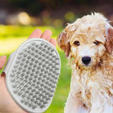 Maxbell Dog Brush Cat Grooming Glove Pet Scrubber Cleaning Short Hair Washing Gray