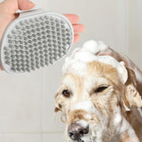 Maxbell Dog Brush Cat Grooming Glove Pet Scrubber Cleaning Short Hair Washing Gray