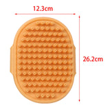 Maxbell Dog Brush Cat Grooming Glove Pet Scrubber Cleaning Short Hair Washing Orange