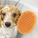 Maxbell Dog Brush Cat Grooming Glove Pet Scrubber Cleaning Short Hair Washing Orange