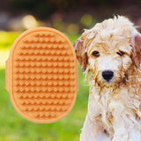 Maxbell Dog Brush Cat Grooming Glove Pet Scrubber Cleaning Short Hair Washing Orange