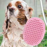 Maxbell Dog Brush Cat Grooming Glove Pet Scrubber Cleaning Short Hair Washing Pink