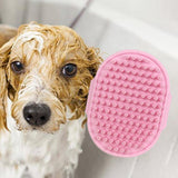 Maxbell Dog Brush Cat Grooming Glove Pet Scrubber Cleaning Short Hair Washing Pink