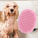 Maxbell Dog Brush Cat Grooming Glove Pet Scrubber Cleaning Short Hair Washing Pink