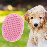 Maxbell Dog Brush Cat Grooming Glove Pet Scrubber Cleaning Short Hair Washing Pink