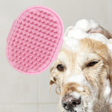 Maxbell Dog Brush Cat Grooming Glove Pet Scrubber Cleaning Short Hair Washing Pink