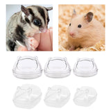 Maxbell Hamster Sand Bath Container Basin Toilet for Supplies Cage Accessories Round L