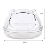 Maxbell Hamster Sand Bath Container Basin Toilet for Supplies Cage Accessories Round L