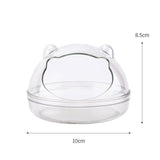 Maxbell Hamster Sand Bath Container Basin Toilet for Supplies Cage Accessories Round S