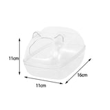 Maxbell Hamster Sand Bath Container Basin Toilet for Supplies Cage Accessories Rectangle L