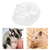 Maxbell Hamster Sand Bath Container Basin Toilet for Supplies Cage Accessories Rectangle L