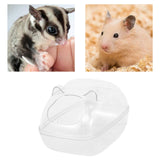 Maxbell Hamster Sand Bath Container Basin Toilet for Supplies Cage Accessories Rectangle L