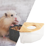 Maxbell Clear Hamster Sand Bath Box Pet Bathroom Toilet for Mice Squirrels Ferret