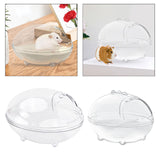 Maxbell Hamster Sand Bath Toilet Pet Bathroom Bath House for Squirrels Gerbil Mice 17cmx12.2cmx10.6cm