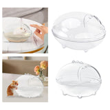 Maxbell Hamster Sand Bath Toilet Pet Bathroom Bath House for Squirrels Gerbil Mice 17cmx12.2cmx10.6cm