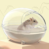 Maxbell Hamster Sand Bath Toilet Pet Bathroom Bath House for Squirrels Gerbil Mice 17cmx12.2cmx10.6cm