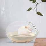 Maxbell Hamster Sand Bath Toilet Pet Bathroom Bath House for Squirrels Gerbil Mice 17cmx12.2cmx10.6cm