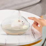 Maxbell Hamster Sand Bath Toilet Pet Bathroom Bath House for Squirrels Gerbil Mice 17cmx12.2cmx10.6cm