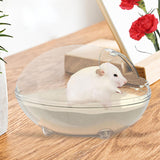 Maxbell Hamster Sand Bath Toilet Pet Bathroom Bath House for Squirrels Gerbil Mice 17cmx12.2cmx10.6cm