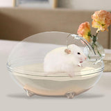 Maxbell Hamster Sand Bath Toilet Pet Bathroom Bath House for Squirrels Gerbil Mice 17cmx12.2cmx10.6cm