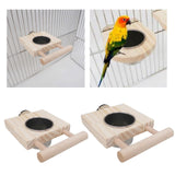Maxbell Bird Feeding Dish Cups Durable Easy to Install for Cockatiels Budgie Conures S