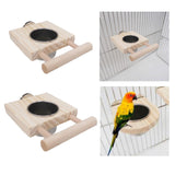 Maxbell Bird Feeding Dish Cups Durable Easy to Install for Cockatiels Budgie Conures S