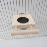Maxbell Bird Feeding Dish Cups Durable Easy to Install for Cockatiels Budgie Conures L