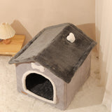 Maxbell Dog Bed House Puppy Kennel Removable Cushion Warm Semi Enclosed Cat Bed S