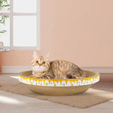 Maxbell Cat Scratcher Lounge Sleeping Board Crafts Furniture Protective Pet Supplies Round Diameter 51cm