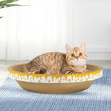 Maxbell Cat Scratcher Lounge Sleeping Board Crafts Furniture Protective Pet Supplies Round Diameter 51cm
