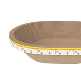 Maxbell Cat Scratcher Lounge Sleeping Board Crafts Furniture Protective Pet Supplies Oval Length 46cm