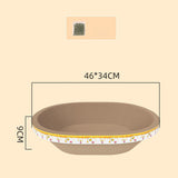 Maxbell Cat Scratcher Lounge Sleeping Board Crafts Furniture Protective Pet Supplies Oval Length 46cm