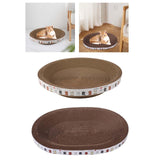 Maxbell Pet Cat Scratcher Pad Bed Scratching Board Furniture Protector Bowl Lounge 50cmx50cmx9cm