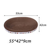 Maxbell Pet Cat Scratcher Pad Bed Scratching Board Furniture Protector Bowl Lounge 55cmx42cmx9cm