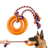 Maxbell Chew Toys Yard Running Puppy Garden Dogs Rope Toy Interactive Dog Tug Toy Red