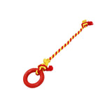 Maxbell Chew Toys Yard Running Puppy Garden Dogs Rope Toy Interactive Dog Tug Toy Red