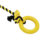 Maxbell Chew Toys Yard Running Puppy Garden Dogs Rope Toy Interactive Dog Tug Toy Yellow