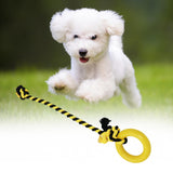 Maxbell Chew Toys Yard Running Puppy Garden Dogs Rope Toy Interactive Dog Tug Toy Yellow