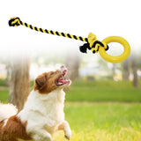 Maxbell Chew Toys Yard Running Puppy Garden Dogs Rope Toy Interactive Dog Tug Toy Yellow