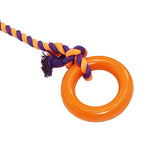 Maxbell Chew Toys Yard Running Puppy Garden Dogs Rope Toy Interactive Dog Tug Toy Orange