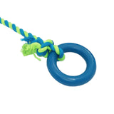 Maxbell Chew Toys Yard Running Puppy Garden Dogs Rope Toy Interactive Dog Tug Toy Blue