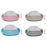 Maxbell Dog Toilet with Urinary Column Dog Litter Tray Mesh Grids Potty Trainer Blue