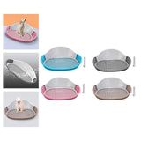 Maxbell Dog Toilet with Urinary Column Dog Litter Tray Mesh Grids Potty Trainer Blue