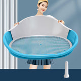 Maxbell Dog Toilet with Urinary Column Dog Litter Tray Mesh Grids Potty Trainer Blue
