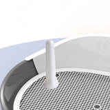 Maxbell Dog Toilet with Urinary Column Dog Litter Tray Mesh Grids Potty Trainer Gray
